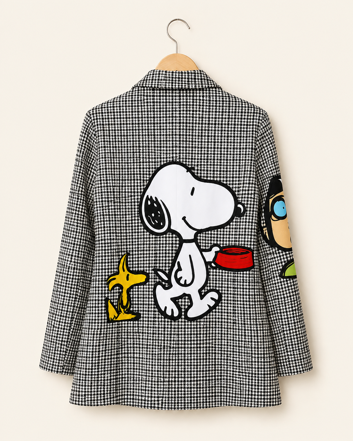 Blazer Black & White Houndstooth Peanuts