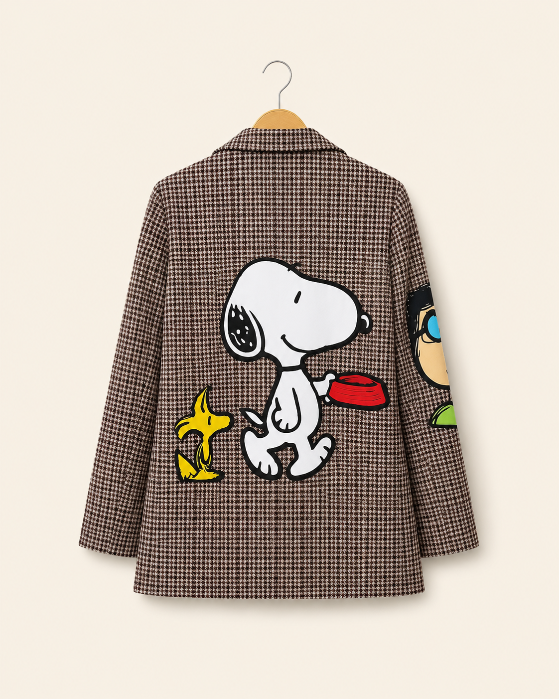 Blazer Brown Houndstooth & Peanuts Friends