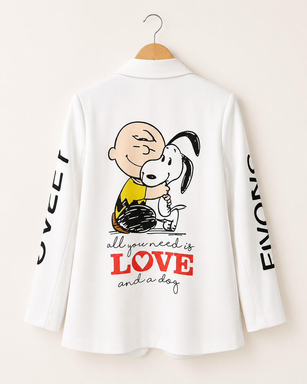 Blazer White Love & Snoopy
