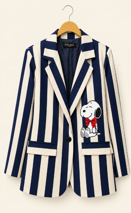 Blazer Snoopy Navy Rayas