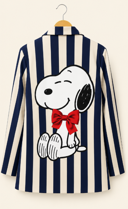 Blazer Snoopy Navy Rayas